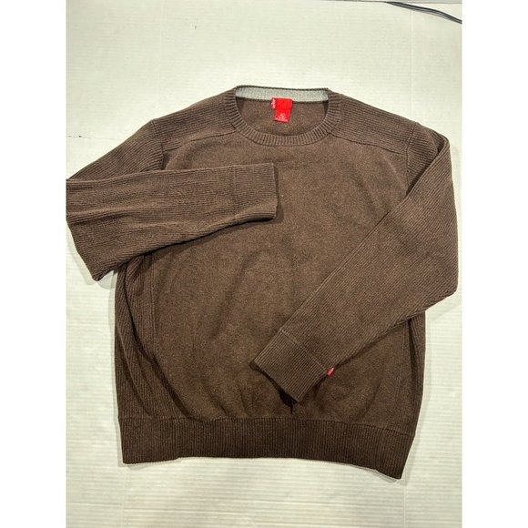 Levi's Brand Mens Brown Crewneck Long Sleeve‎ Sweater Large - Picture 2 of 7